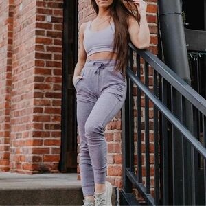 Balance Athletica Heathered Canyon Purple Jogger Size Large